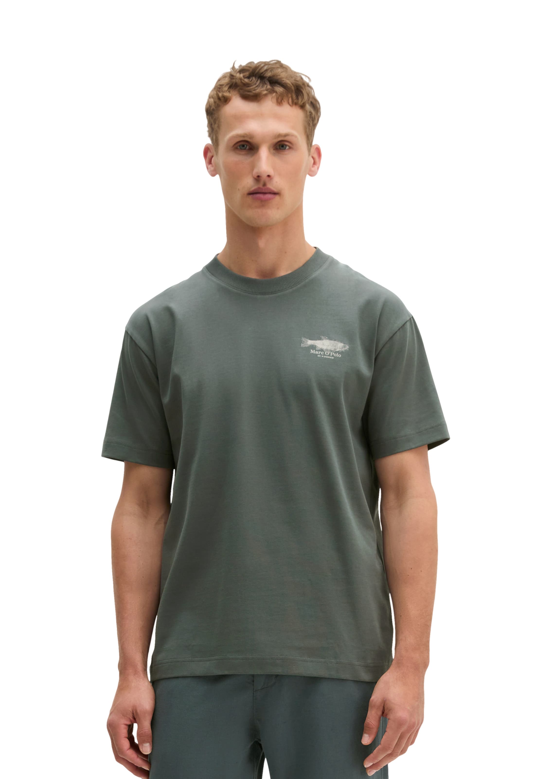 Marc O'Polo Shirt in Grey: front