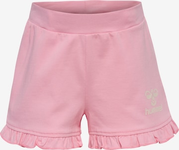 Hummel Regular Trousers 'ULLA' in Pink: front