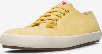 Sneaker bassa ' Peu Rambla Vulcanizado ' di CAMPER in giallo: frontale