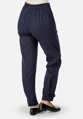 HELMIDGE Tapered Stoffhose in Blau