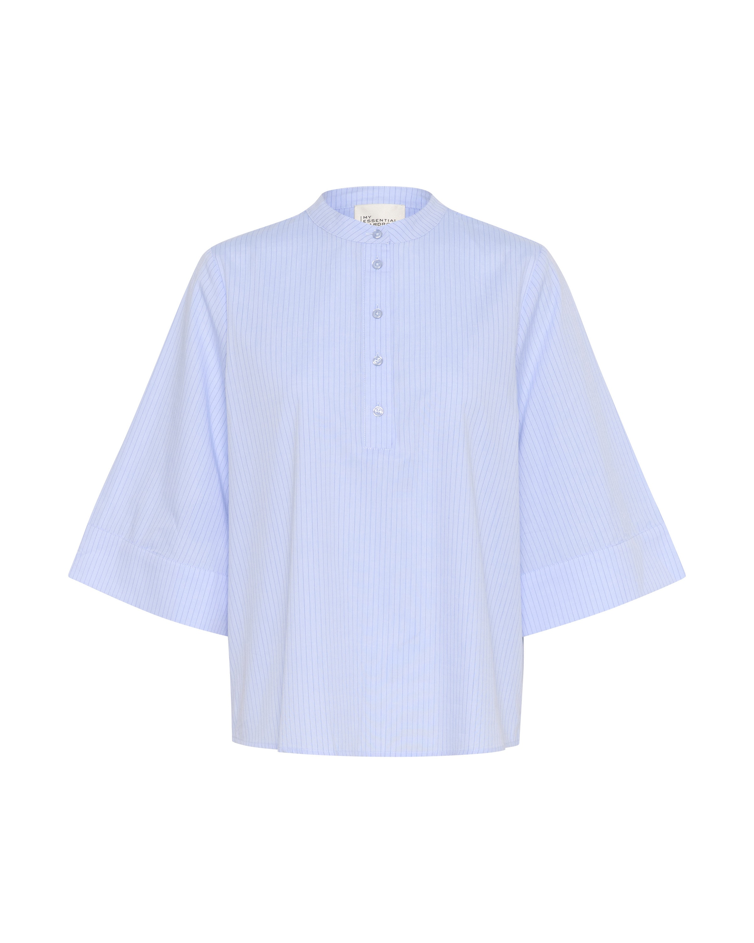 My Essential Wardrobe Bluse 'Bella' in Blau: Vorderseite