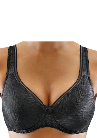 NUANCE T-shirt Bra in Black: front