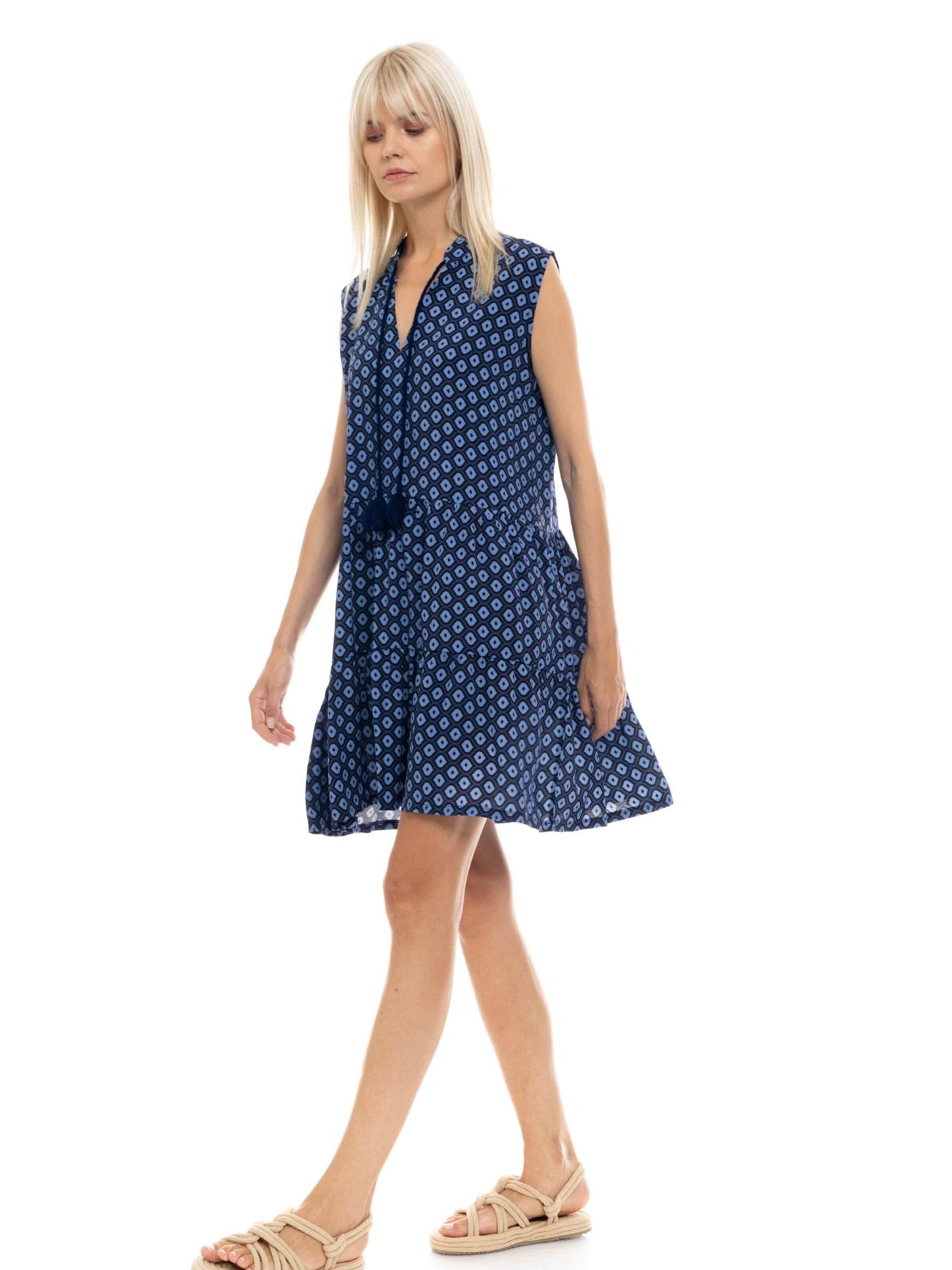 Pink Label Letnia sukienka 'BEACHWEAR ISLANDS' w kolorze niebieski