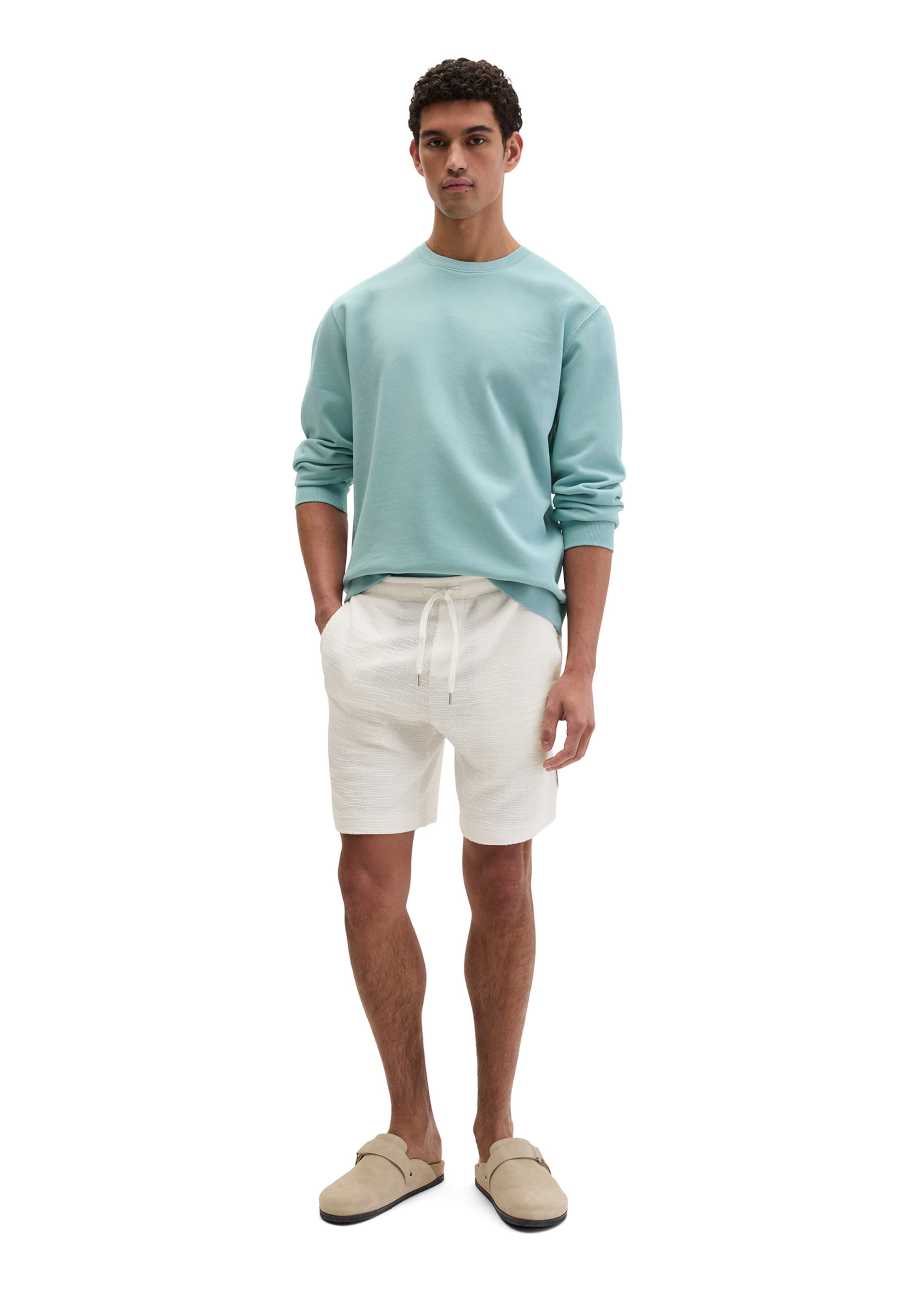 Marc O'Polo Loosefit Broek in Wit