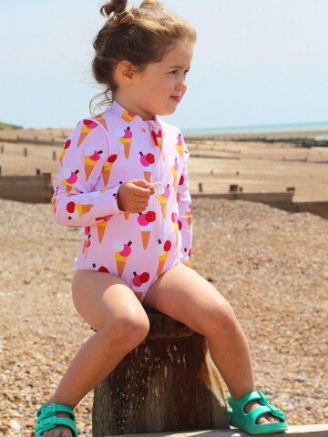Toby Tiger Swimsuit 'Eiswaffel' in Pink