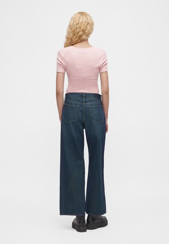 Abercrombie & FitchWide Leg/ Široke nogavice Traperice - plava boja