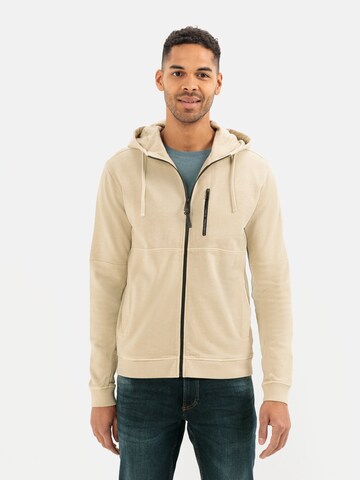 Veste de survêtement CAMEL ACTIVE en beige : devant