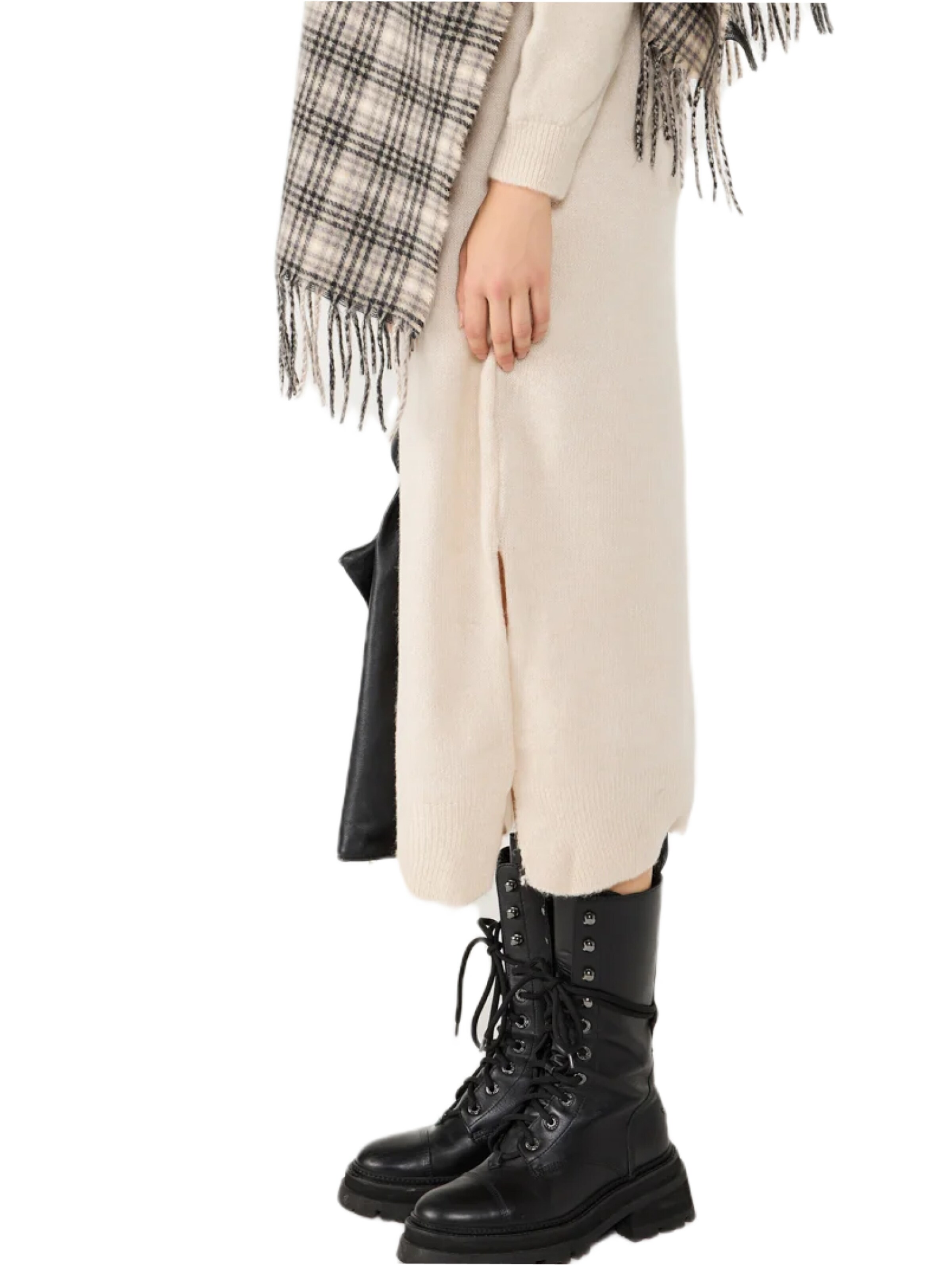 No Matter What Knit dress in Beige