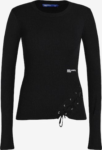 juoda KARL LAGERFELD JEANS Megztinis: priekis