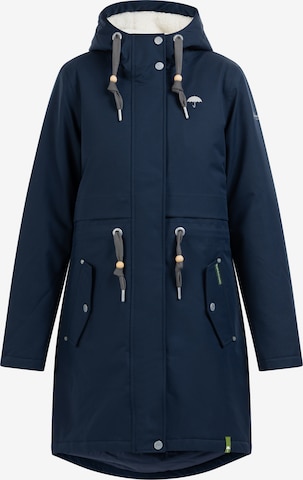 Schmuddelwedda Winter parka in Blue: front