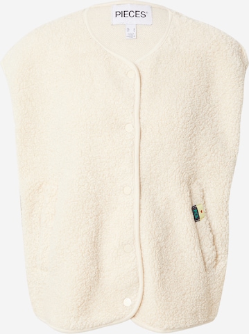 PIECES Vest 'PCKATTY' in Beige: front