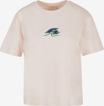F2 T-Shirt 'Surfers Sunset Sommer Vibes' in Pink: Vorderseite