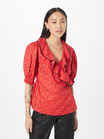 Dorothy Perkins Blouse in Rood: voorkant