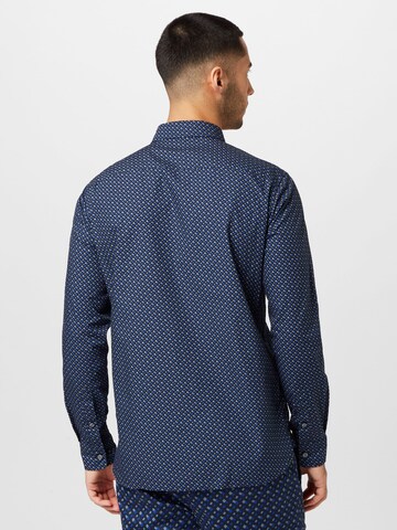 BOSS Black Regular fit Button Up Shirt 'Roger' in Blue