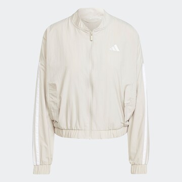 ADIDAS SPORTSWEARSportska jakna 'Essentials' - bijela boja: prednji dio