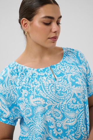 KAFFE CURVE Tunic in Blue