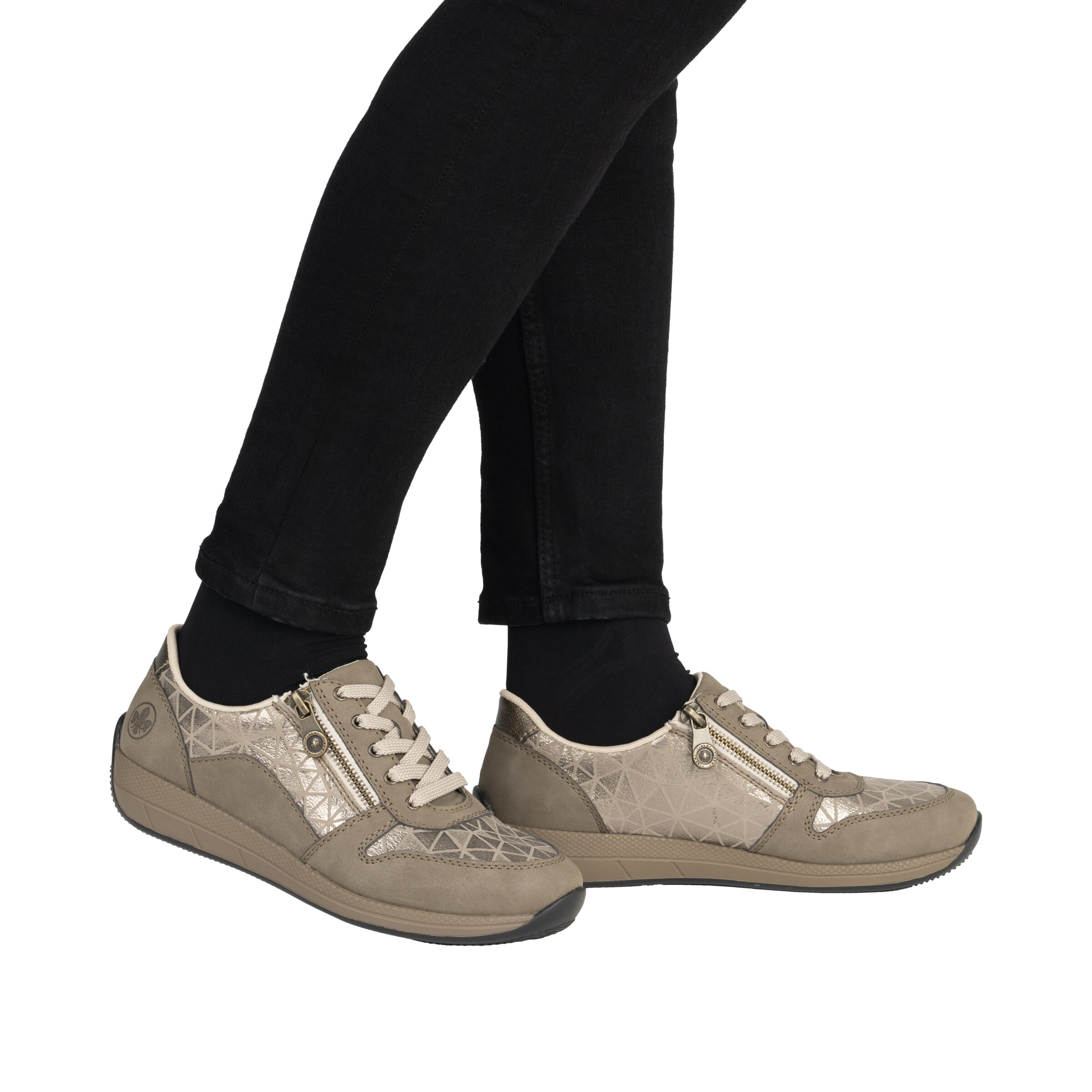 Baskets basses Rieker en beige