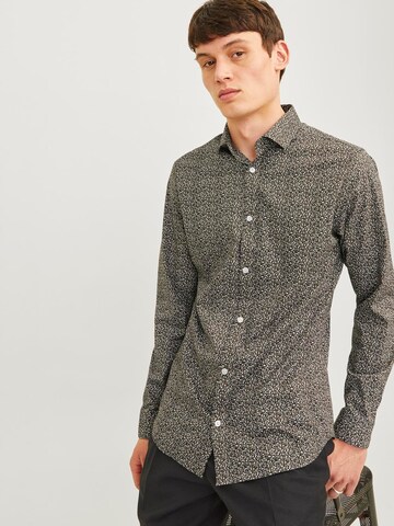 JACK & JONES Slim fit Πουκάμισο 'JPRBlackpool' σε γκρι