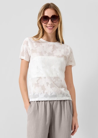 T-shirt QS en beige : devant