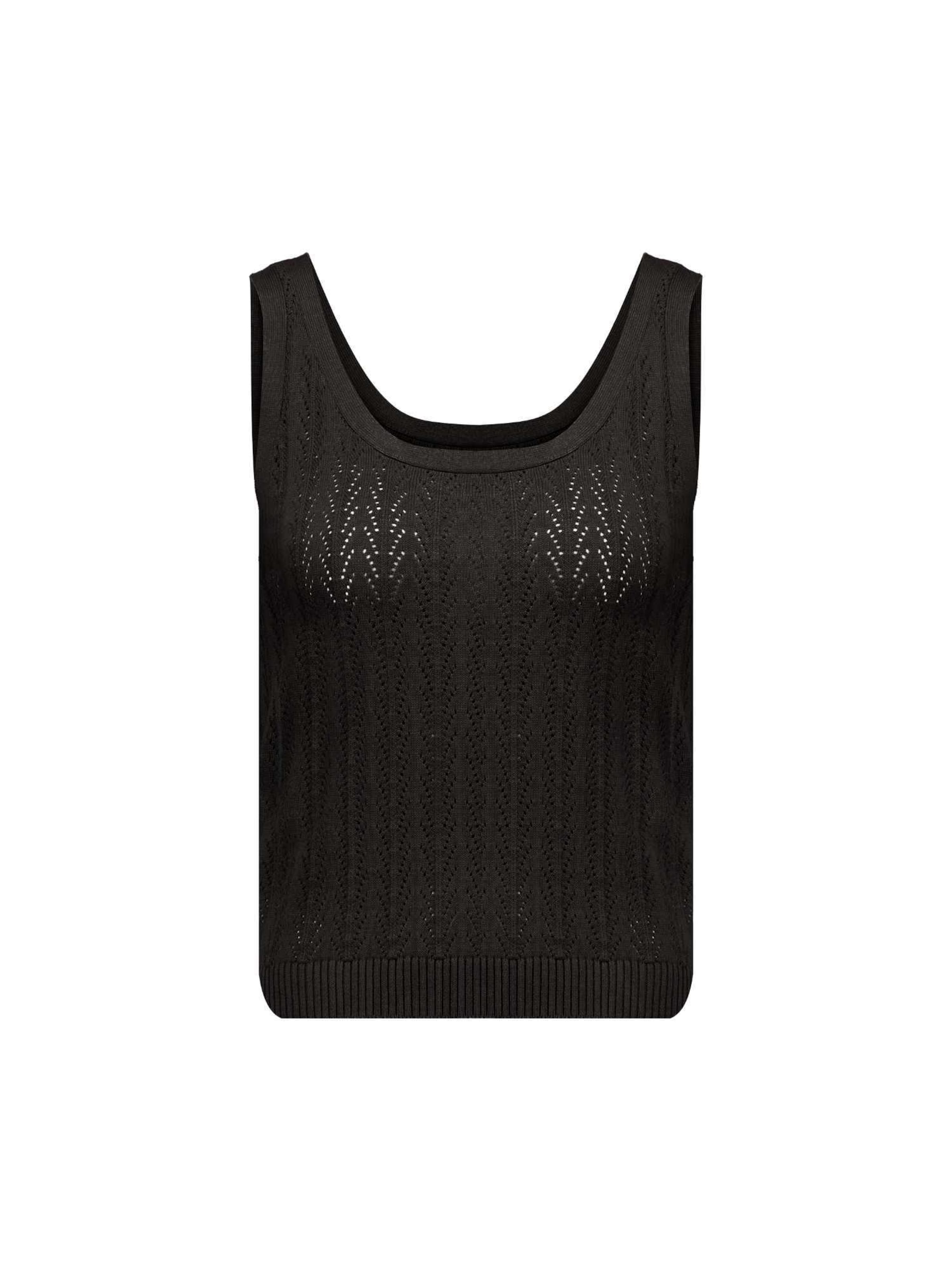Tops en tricot 'Kishi' Deeluxe en noir : devant