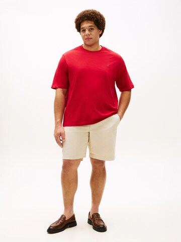 T-Shirt 'ESS SEASONAL' Tommy Hilfiger Big & Tall en rouge
