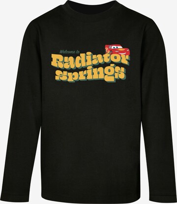 ABSOLUTE CULT Shirt 'Cars - Welcome To Radiator Springs' in Zwart: voorkant
