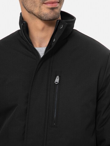 Parka mi-saison 'Broxburn' Threadbare en noir