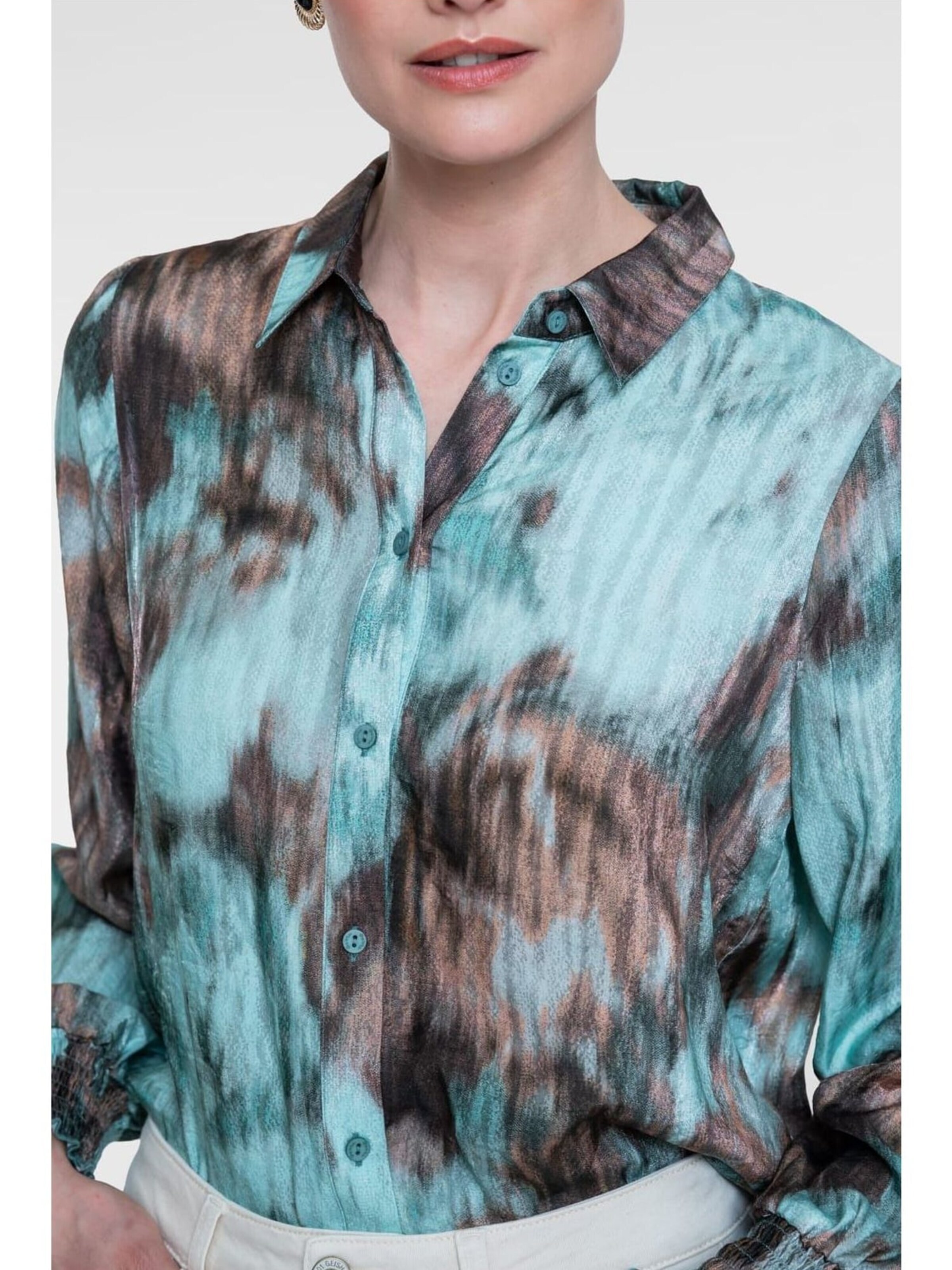 Geisha Blouse in Bruin