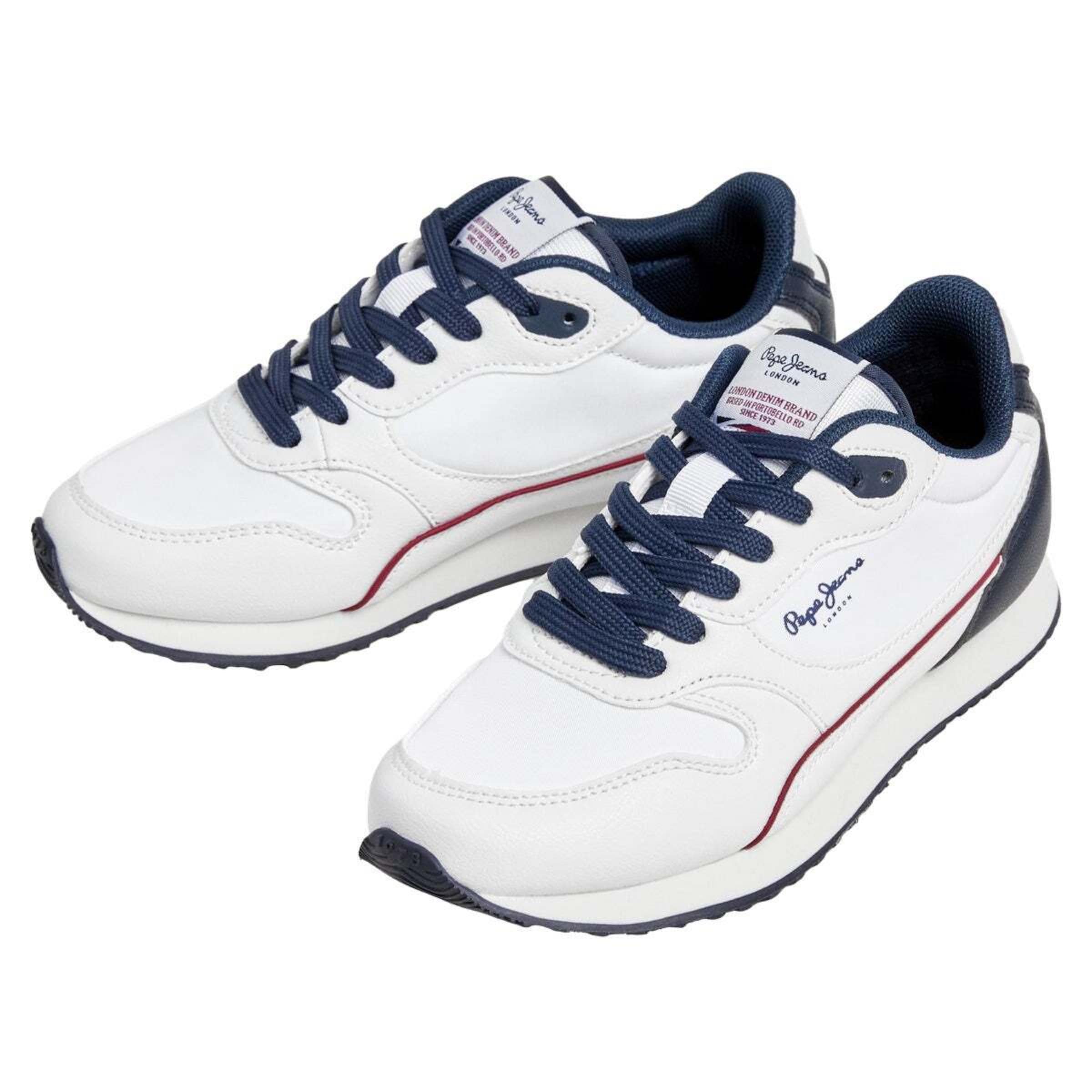 Pepe Jeans Sneakers laag 'Bexley Origin B' in Wit