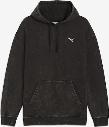 Sweat-shirt 'Essentials Elevated' PUMA en noir : devant