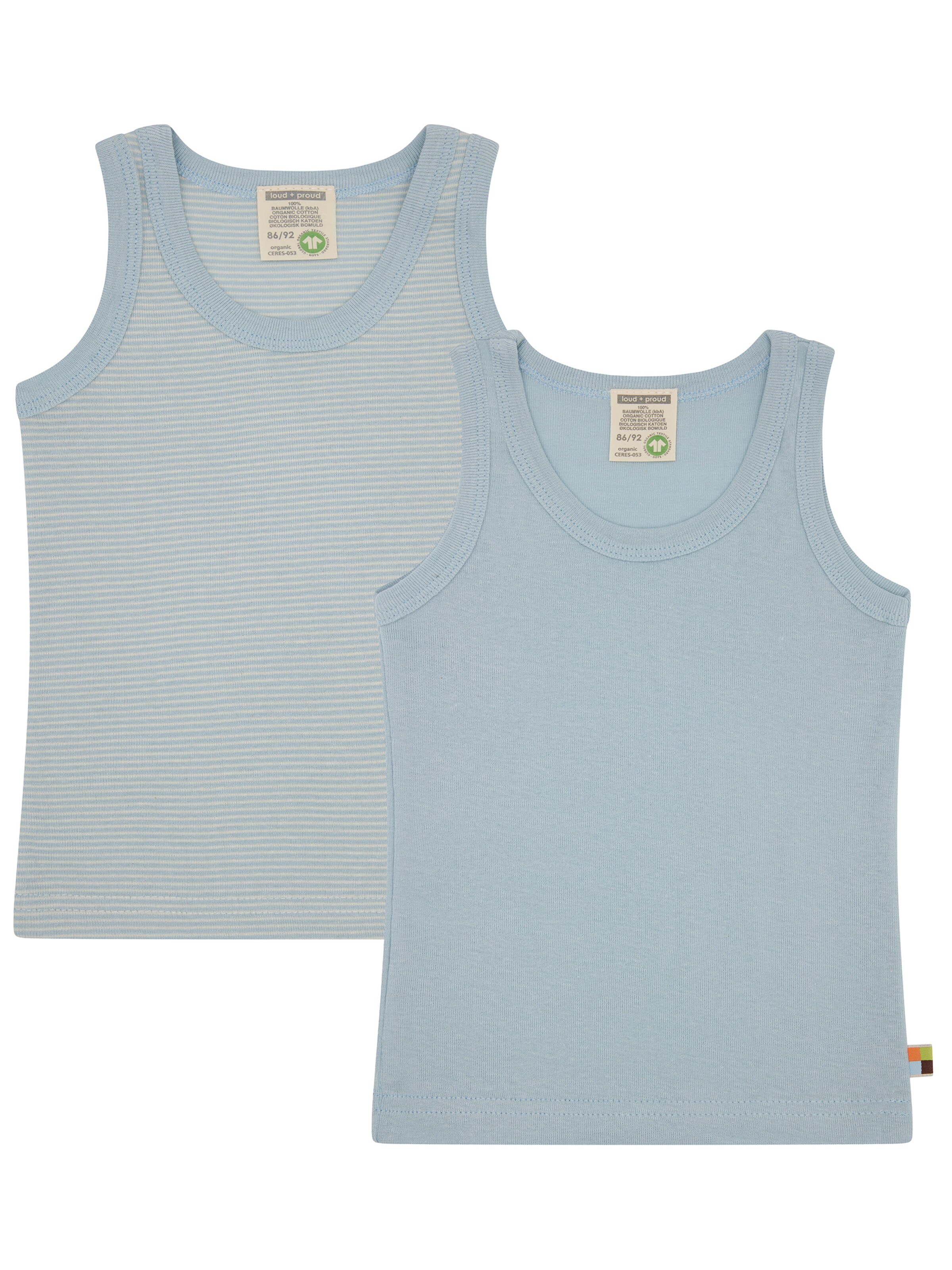 loud + proud Undershirt in Blue: front