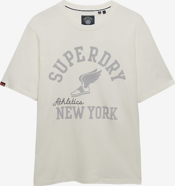 Superdry & Co Shirt 'Ath Ess' in Wit: voorkant