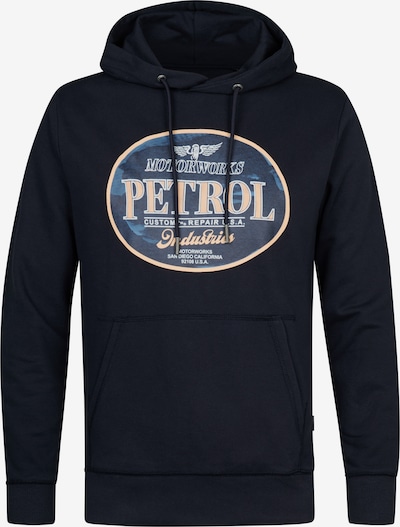 Petrol Industries Sweater majica u bež / plava / mornarsko plava / bijela, Pregled proizvoda