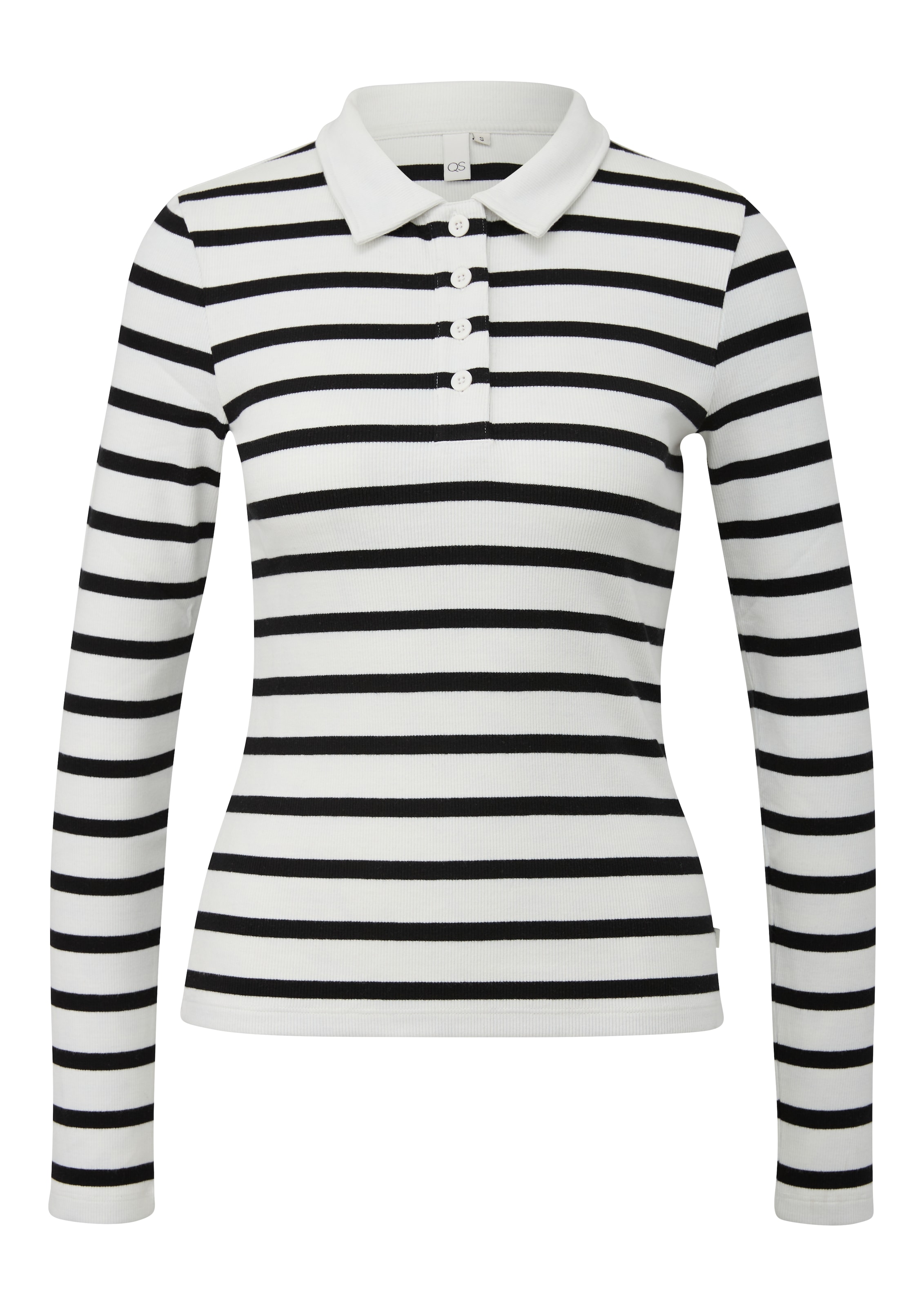 T-shirt QS en blanc : devant