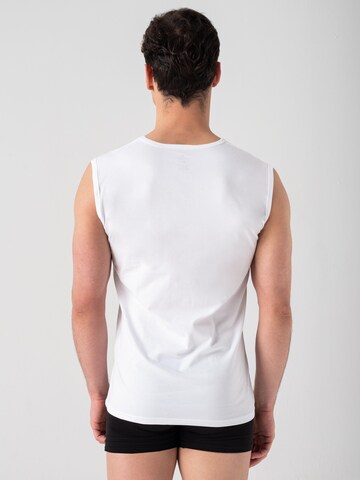 Burnell & Son Undershirt 'Ärmelloses Rundhals Unterhemd' in White