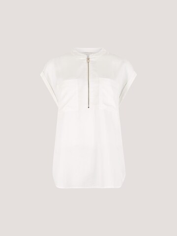 Apricot Zip Front Patch Pocket Top ' ' in Beige