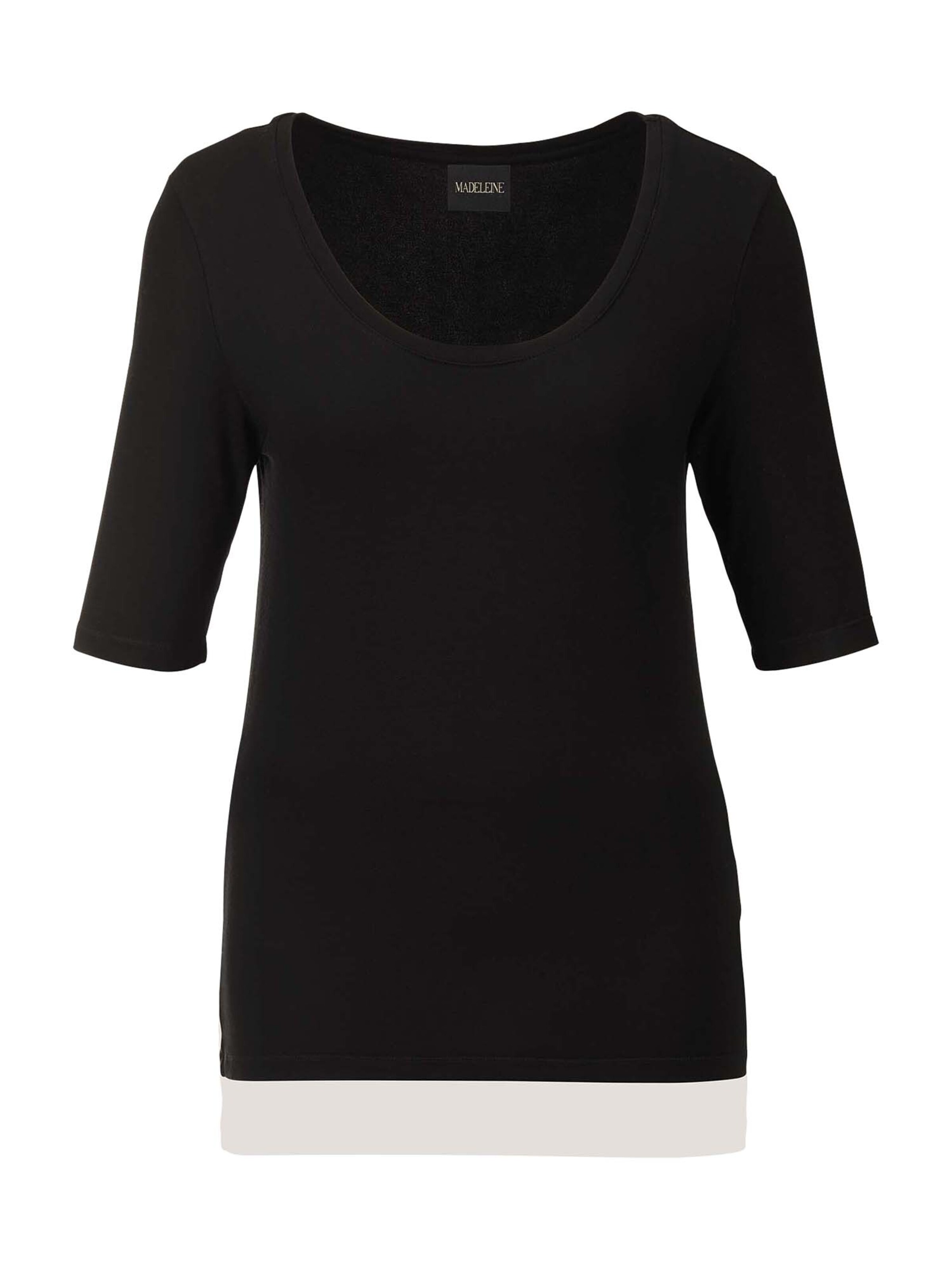T-shirt MADELEINE en noir : devant