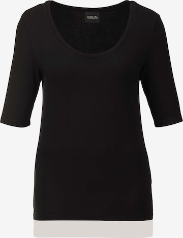 T-shirt MADELEINE en noir : devant