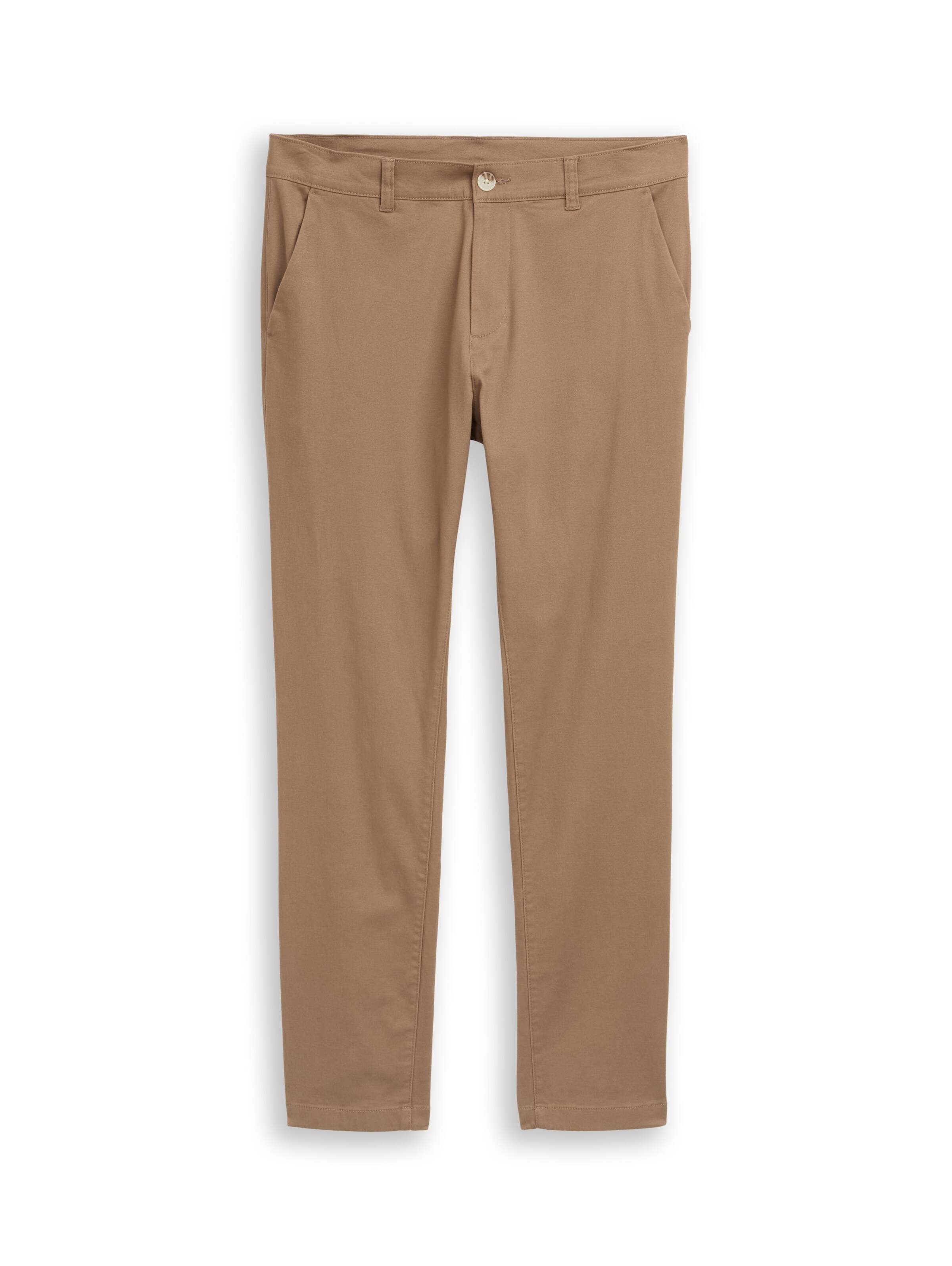 TOM TAILOR Slimfit Chino 'Travis' in Bruin: voorkant