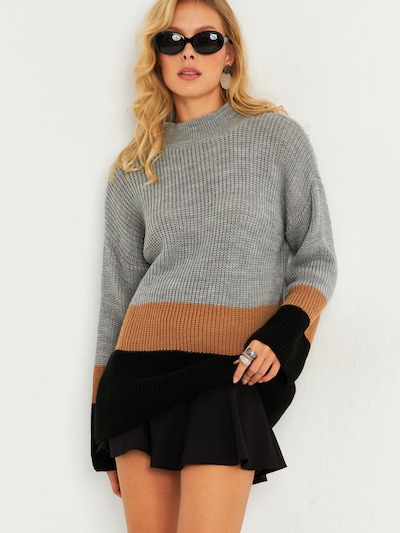 Cool & Sexy Pull-over en umbra / gris / noir, Vue avec produit