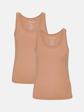 Copenhagen Bamboo Onderhemd in Bruin: voorkant