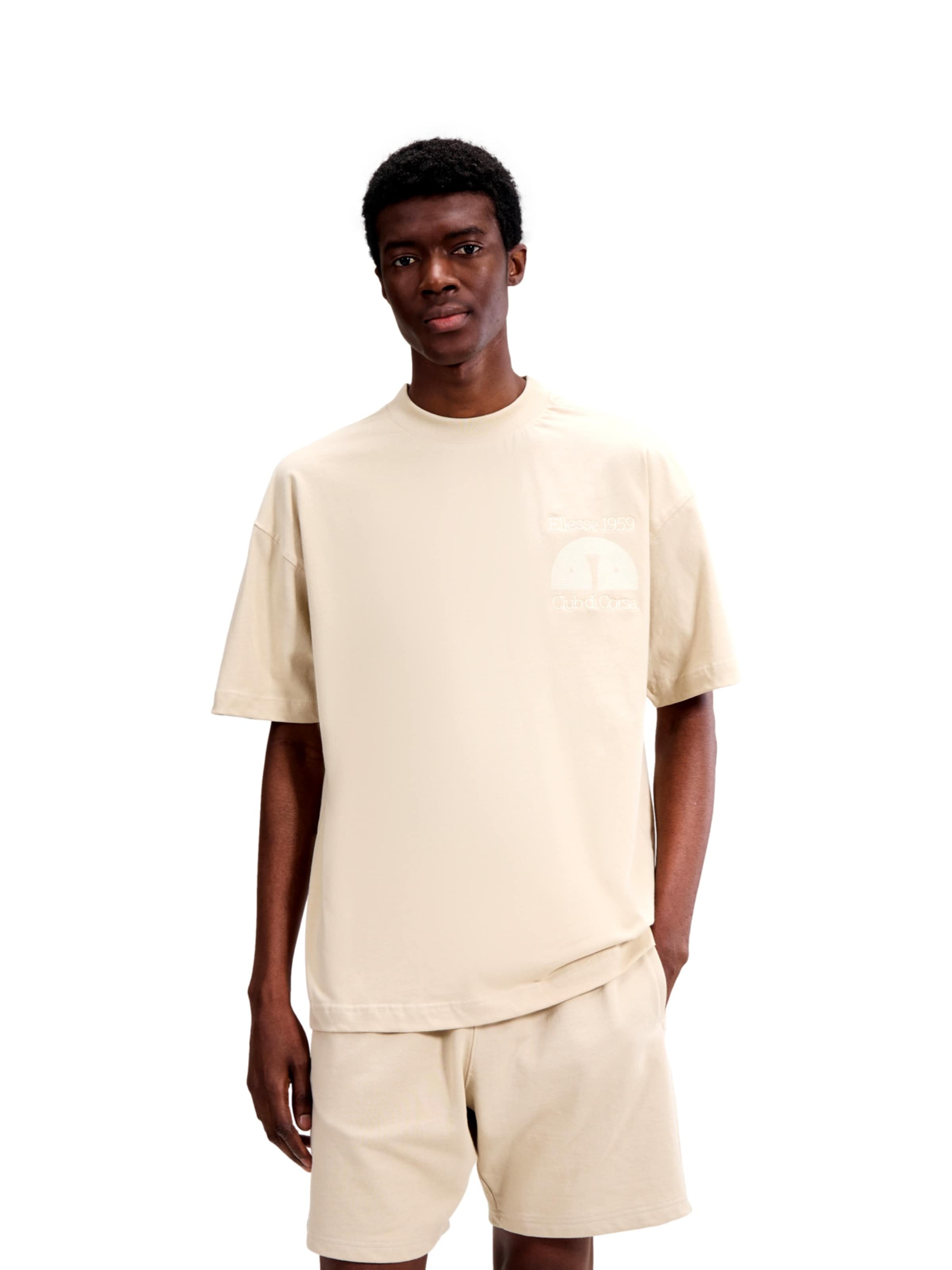 Maglietta 'Club Di Corsa' di ELLESSE in beige: frontale