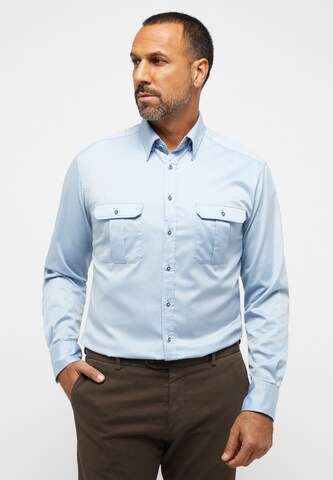 ETERNA Regular fit Business Shirt in Blue: front