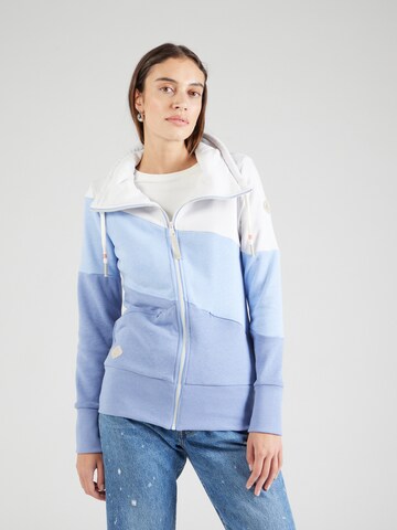 Ragwear Zip-Up Hoodie 'RUMIKA' in Blue: front