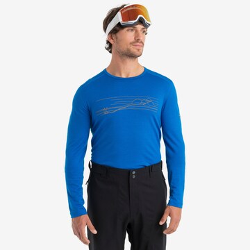 mėlyna ICEBREAKER Sportiniai apatiniai marškinėliai '200 Oasis'
