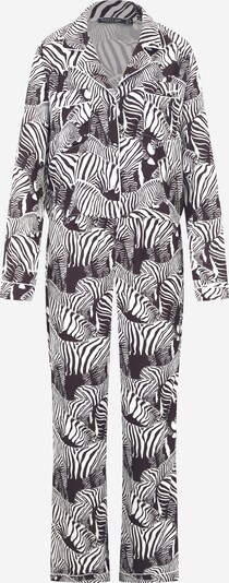 Pijama Nasty Gal pe negru / alb, Vizualizare produs