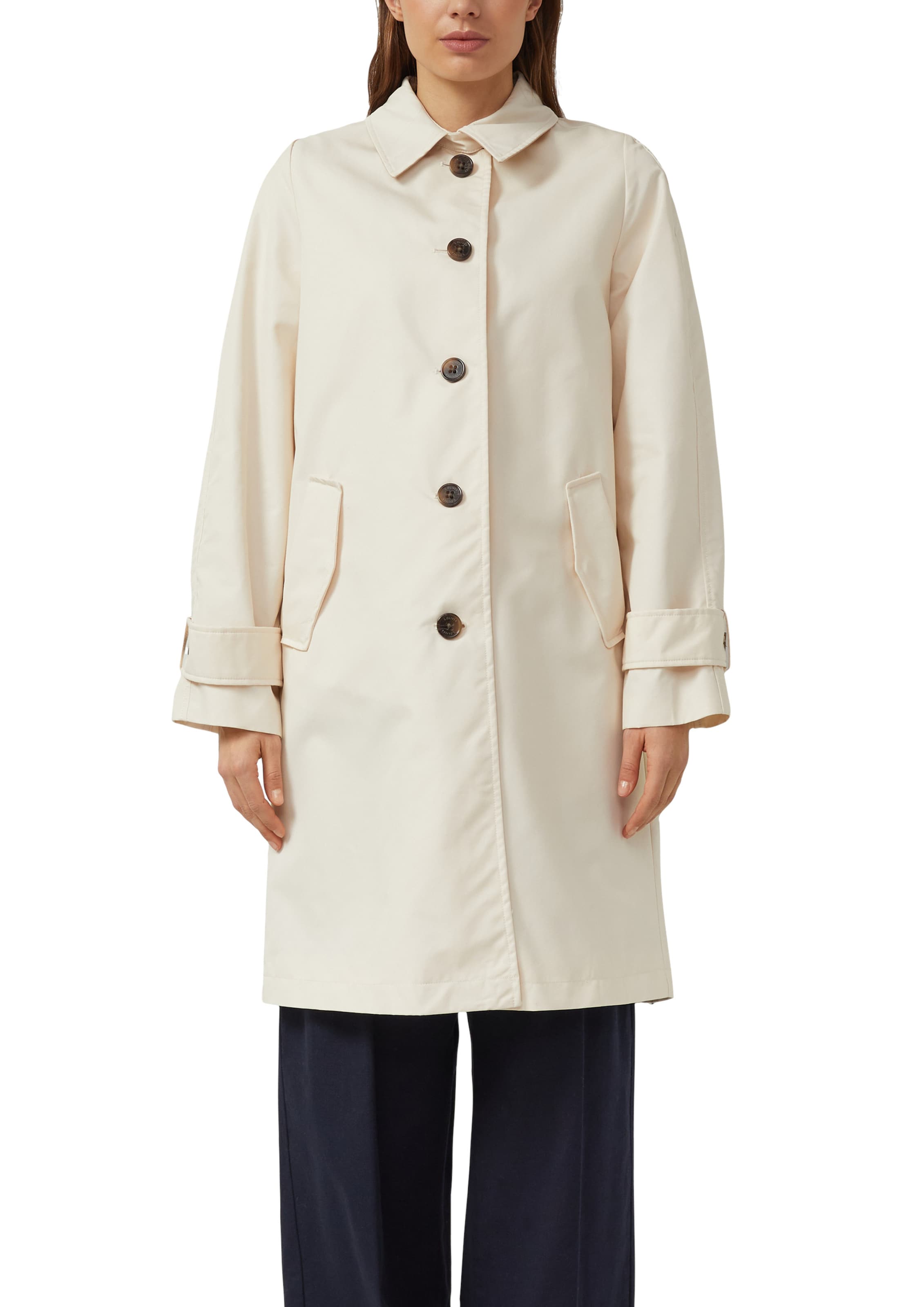 s.Oliver Between-seasons coat in Beige: front