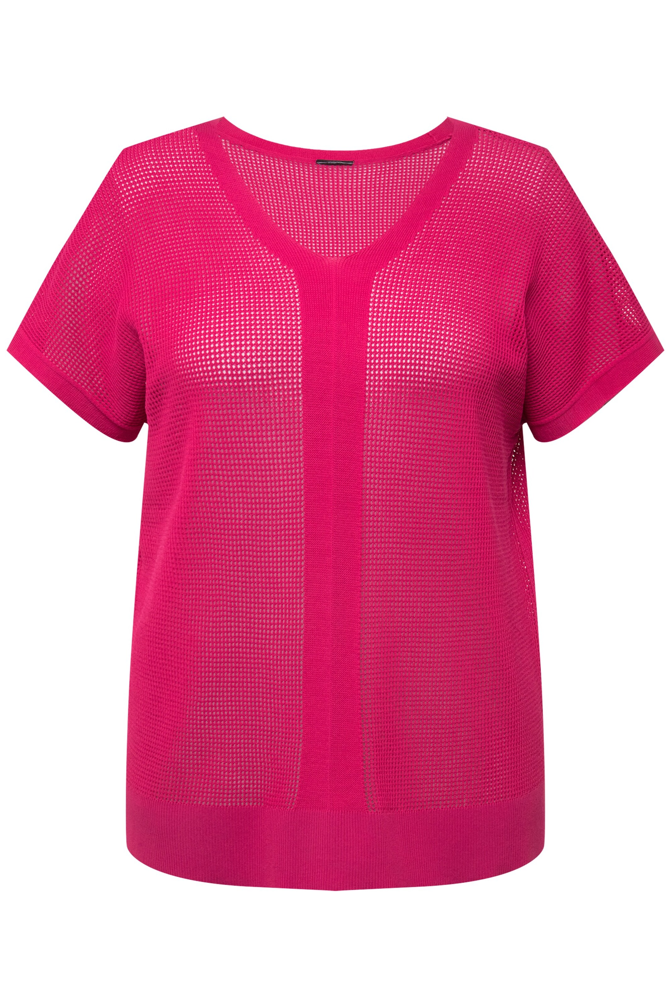 Ulla Popken Trui in Roze: voorkant