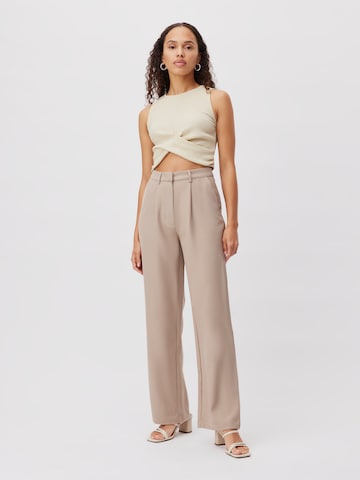LeGer by Lena Gercke Loose fit Pleat-front trousers 'Inge' in Brown