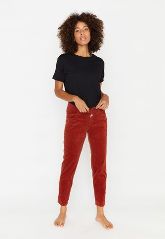 Angels Loosefit 7/8 Jeans Comfort-fit-Jeans Louisa Active in Trendfarbe in Orange